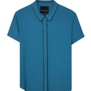 NEW Wildfang Womens The Empower Button Up Shirt Blue Size Medium M NWT